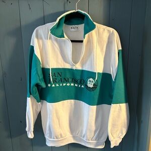 Vintage 80’s San Francisco California Mockneck Crewneck Sweatshirt, Size L